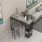 Scandinavian Upholstered Metal Counter Stools Low Back Bar Stools with Round Seat Clearhalo 'Bar Furniture' 'Bar Stools' 'bar_stools' 'furn' 'furn_bar_stools' 'Furniture' 'furniture_bar_stools' 'Kitchen & Dining Furniture' 4730427
