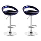Industrial Adjustable Height Swivel Counter Stools Metal Bar Stools with Footrest Royal Blue 2 Piece Set Clearhalo 'Bar Furniture' 'Bar Stools' 'bar_stools' 'furn' 'furn_bar_stools' 'Furniture' 'furniture_bar_stools' 'Kitchen & Dining Furniture' 4730456