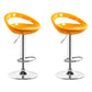 Industrial Adjustable Height Swivel Counter Stools Metal Bar Stools with Footrest Yellow 2 Piece Set Clearhalo 'Bar Furniture' 'Bar Stools' 'bar_stools' 'furn' 'furn_bar_stools' 'Furniture' 'furniture_bar_stools' 'Kitchen & Dining Furniture' 4730457