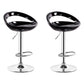 Industrial Adjustable Height Swivel Counter Stools Metal Bar Stools with Footrest Black 2 Piece Set Clearhalo 'Bar Furniture' 'Bar Stools' 'bar_stools' 'furn' 'furn_bar_stools' 'Furniture' 'furniture_bar_stools' 'Kitchen & Dining Furniture' 4730461