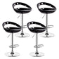 Industrial Adjustable Height Swivel Counter Stools Metal Bar Stools with Footrest Black 4 Piece Set Clearhalo 'Bar Furniture' 'Bar Stools' 'bar_stools' 'furn' 'furn_bar_stools' 'Furniture' 'furniture_bar_stools' 'Kitchen & Dining Furniture' 4730471