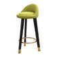 Scandinavian Style Bar-stool Steel Legs Round Seat Single Counter Stool for Kitchen Bar Green Black Clearhalo 'Bar Furniture' 'Bar Stools' 'bar_stools' 'furn' 'furn_bar_stools' 'Furniture' 'furniture_bar_stools' 'Kitchen & Dining Furniture' 4730497