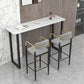 Scandinavian Upholstered Metal Counter Stools Low Back Bar Stools with 4 Legs Clearhalo 'Bar Furniture' 'Bar Stools' 'bar_stools' 'furn' 'furn_bar_stools' 'Furniture' 'furniture_bar_stools' 'Kitchen & Dining Furniture' 4730511