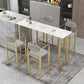 Scandinavian Upholstered Metal Counter Stools Low Back Bar Stools with 4 Legs Clearhalo 'Bar Furniture' 'Bar Stools' 'bar_stools' 'furn' 'furn_bar_stools' 'Furniture' 'furniture_bar_stools' 'Kitchen & Dining Furniture' 4730516