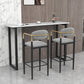 Scandinavian Upholstered Metal Counter Stools Low Back Bar Stools with 4 Legs Clearhalo 'Bar Furniture' 'Bar Stools' 'bar_stools' 'furn' 'furn_bar_stools' 'Furniture' 'furniture_bar_stools' 'Kitchen & Dining Furniture' 4730518