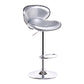 Scandinavian Adjustable Height Swivel Counter Stools Metal Leather Bar Stools Silver 1 Piece Clearhalo 'Bar Furniture' 'Bar Stools' 'bar_stools' 'furn' 'furn_bar_stools' 'Furniture' 'furniture_bar_stools' 'Kitchen & Dining Furniture' 4730524