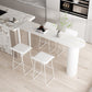 Scandinavian Leather Metal Counter Stools Low Back Bar Stools with Solid Wave Seat Clearhalo 'Bar Furniture' 'Bar Stools' 'bar_stools' 'furn' 'furn_bar_stools' 'Furniture' 'furniture_bar_stools' 'Kitchen & Dining Furniture' 4730568