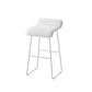 Scandinavian Leather Metal Counter Stools Low Back Bar Stools with Solid Wave Seat Clearhalo 'Bar Furniture' 'Bar Stools' 'bar_stools' 'furn' 'furn_bar_stools' 'Furniture' 'furniture_bar_stools' 'Kitchen & Dining Furniture' 4730574