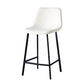 Scandinavian Style Bar-stool with Square Leather Seat Counter Stool Kitchen Bar-stool White 1 Piece Counter Stool(26"H) Clearhalo 'Bar Furniture' 'Bar Stools' 'bar_stools' 'furn' 'furn_bar_stools' 'Furniture' 'furniture_bar_stools' 'Kitchen & Dining Furniture' 4730598