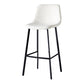 Scandinavian Style Bar-stool with Square Leather Seat Counter Stool Kitchen Bar-stool White 1 Piece Bar Stool(30"H) Clearhalo 'Bar Furniture' 'Bar Stools' 'bar_stools' 'furn' 'furn_bar_stools' 'Furniture' 'furniture_bar_stools' 'Kitchen & Dining Furniture' 4730600