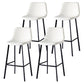 Scandinavian Style Bar-stool with Square Leather Seat Counter Stool Kitchen Bar-stool White 4 Piece Set Bar Stool(30"H) Clearhalo 'Bar Furniture' 'Bar Stools' 'bar_stools' 'furn' 'furn_bar_stools' 'Furniture' 'furniture_bar_stools' 'Kitchen & Dining Furniture' 4730636