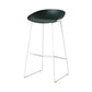 Scandinavian Style Bar-stool with Sled Legs Bucket Seat Counter Stool for Kitchen Bar Blackish Green 1 Piece Counter Stool(26"H) Clearhalo 'Bar Furniture' 'Bar Stools' 'bar_stools' 'furn' 'furn_bar_stools' 'Furniture' 'furniture_bar_stools' 'Kitchen & Dining Furniture' 4730662