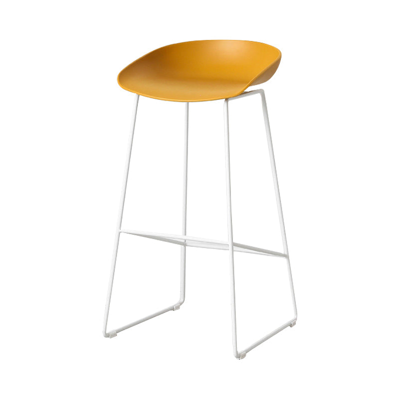 Scandinavian Style Bar-stool with Sled Legs Bucket Seat Counter Stool for Kitchen Bar Ginger 1 Piece Counter Stool(26"H) Clearhalo 'Bar Furniture' 'Bar Stools' 'bar_stools' 'furn' 'furn_bar_stools' 'Furniture' 'furniture_bar_stools' 'Kitchen & Dining Furniture' 4730663