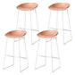 Scandinavian Style Bar-stool with Sled Legs Bucket Seat Counter Stool for Kitchen Bar Pink 4 Piece Set Counter Stool(26"H) Clearhalo 'Bar Furniture' 'Bar Stools' 'bar_stools' 'furn' 'furn_bar_stools' 'Furniture' 'furniture_bar_stools' 'Kitchen & Dining Furniture' 4730683