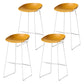 Scandinavian Style Bar-stool with Sled Legs Bucket Seat Counter Stool for Kitchen Bar Ginger 4 Piece Set Counter Stool(26"H) Clearhalo 'Bar Furniture' 'Bar Stools' 'bar_stools' 'furn' 'furn_bar_stools' 'Furniture' 'furniture_bar_stools' 'Kitchen & Dining Furniture' 4730685