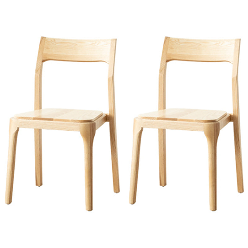 1/2/4/5 Pieces Modern Rectangle Dining Set Solid Wood Dining Table with Chairs 2 Wood Chairs Clearhalo 'Dining Room Sets' 'Dining Tables & Seating' 'dining_room_set' 'furn' 'furn_dining_room_set' 'Furniture' 'furniture_dining_room_set' 'Kitchen & Dining Furniture' 4730726