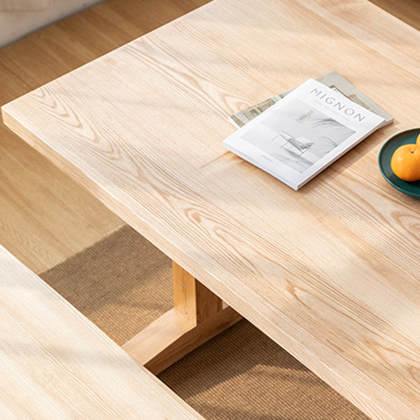 1/2/4/5 Pieces Modern Rectangle Dining Set Solid Wood Dining Table with Chairs Clearhalo 'Dining Room Sets' 'Dining Tables & Seating' 'dining_room_set' 'furn' 'furn_dining_room_set' 'Furniture' 'furniture_dining_room_set' 'Kitchen & Dining Furniture' 4730732