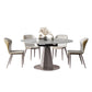Modern 1/2/5/7 Pieces Dinette Set Round Dining Room Table Set 5 Pieces: Table, 4 Chairs Clearhalo 'Dining Room Sets' 'Dining Tables & Seating' 'dining_room_set' 'furn' 'furn_dining_room_set' 'Furniture' 'furniture_dining_room_set' 'Kitchen & Dining Furniture' 4730752