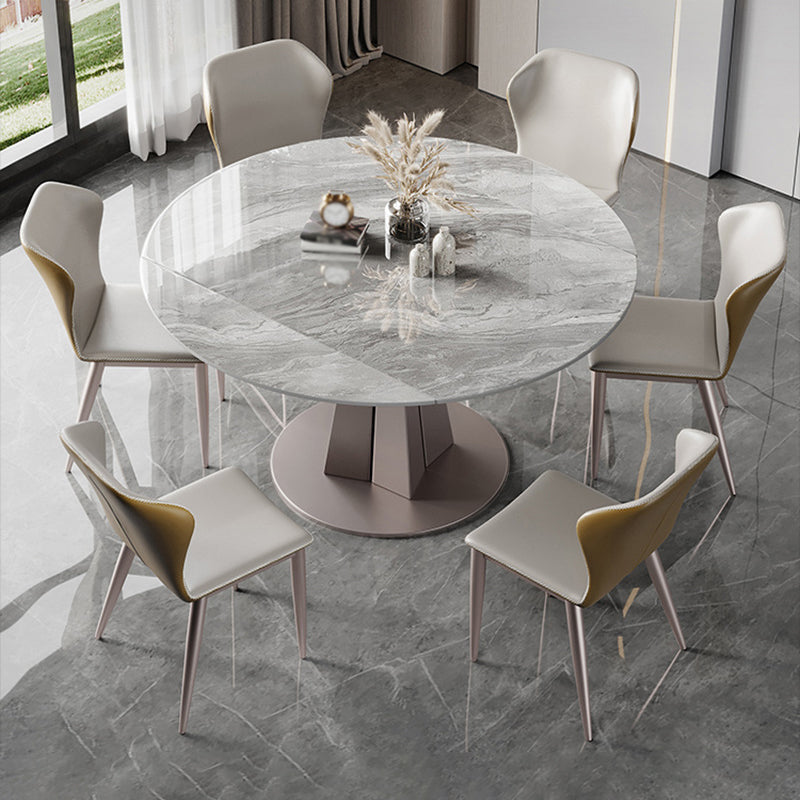 Modern 1/2/5/7 Pieces Dinette Set Round Dining Room Table Set Clearhalo 'Dining Room Sets' 'Dining Tables & Seating' 'dining_room_set' 'furn' 'furn_dining_room_set' 'Furniture' 'furniture_dining_room_set' 'Kitchen & Dining Furniture' 4730755