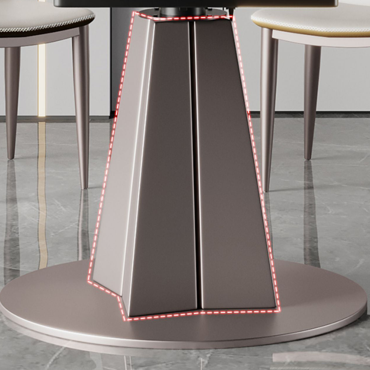 Modern 1/2/5/7 Pieces Dinette Set Round Dining Room Table Set Clearhalo 'Dining Room Sets' 'Dining Tables & Seating' 'dining_room_set' 'furn' 'furn_dining_room_set' 'Furniture' 'furniture_dining_room_set' 'Kitchen & Dining Furniture' 4730760