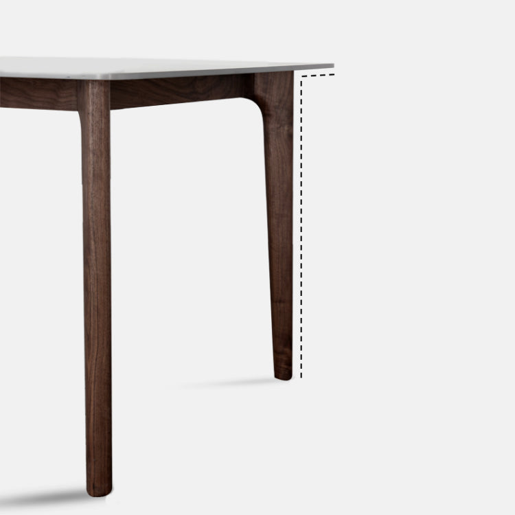 Modern 1/4/5/7 Pieces Dinette Set with Sintered Stone Top Ash Wood Dining Table Set Clearhalo 'Dining Room Sets' 'Dining Tables & Seating' 'dining_room_set' 'furn' 'furn_dining_room_set' 'Furniture' 'furniture_dining_room_set' 'Kitchen & Dining Furniture' 4730790