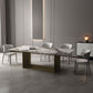 Glam 1/2/3/4/5 Pieces Dining Set Sintered Stone Dining Table Set 5 Pieces: Table, 4 Chairs Clearhalo 'Dining Room Sets' 'Dining Tables & Seating' 'dining_room_set' 'furn' 'furn_dining_room_set' 'Furniture' 'furniture_dining_room_set' 'Kitchen & Dining Furniture' 4730816