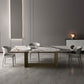 Glam 1/2/3/4/5 Pieces Dining Set Sintered Stone Dining Table Set 4 Pieces: Table, 3 Chairs Clearhalo 'Dining Room Sets' 'Dining Tables & Seating' 'dining_room_set' 'furn' 'furn_dining_room_set' 'Furniture' 'furniture_dining_room_set' 'Kitchen & Dining Furniture' 4730818