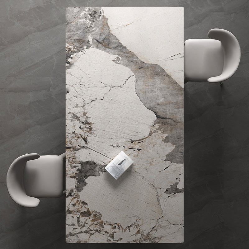 Glam 1/2/3/4/5 Pieces Dining Set Sintered Stone Dining Table Set 3 Pieces: Table, 2 Chairs Clearhalo 'Dining Room Sets' 'Dining Tables & Seating' 'dining_room_set' 'furn' 'furn_dining_room_set' 'Furniture' 'furniture_dining_room_set' 'Kitchen & Dining Furniture' 4730820