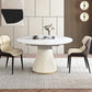 Glam 1/3/4/5/7 Pieces Dinette Set with Sintered Stone Top PU Leather Dining Table Set 3 Pieces: Table, 2 Chairs Clearhalo 'Dining Room Sets' 'Dining Tables & Seating' 'dining_room_set' 'furn' 'furn_dining_room_set' 'Furniture' 'furniture_dining_room_set' 'Kitchen & Dining Furniture' 4730833