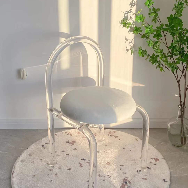 Modern 1/7 Pieces Dining Set Rectangle Acrylic Dining Table for Kitchen Clearhalo 'Dining Room Sets' 'Dining Tables & Seating' 'dining_room_set' 'furn' 'furn_dining_room_set' 'Furniture' 'furniture_dining_room_set' 'Kitchen & Dining Furniture' 4730859