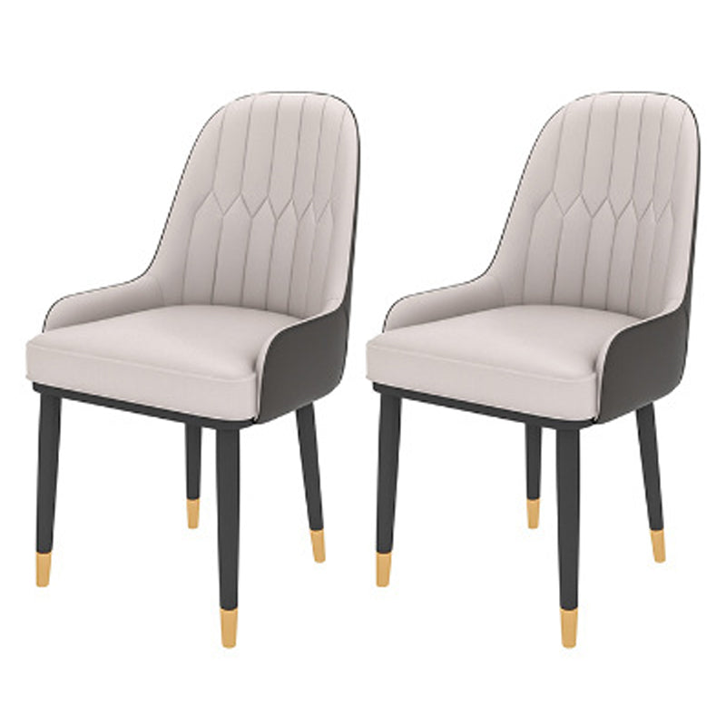 Modern 1/2/5/6/7 Pieces Dinette Set Rectangle Dining Table Set 2 Grey Chairs Clearhalo 'Dining Room Sets' 'Dining Tables & Seating' 'dining_room_set' 'furn' 'furn_dining_room_set' 'Furniture' 'furniture_dining_room_set' 'Kitchen & Dining Furniture' 4730880