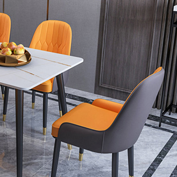 Modern 1/2/5/6/7 Pieces Dinette Set Rectangle Dining Table Set Clearhalo 'Dining Room Sets' 'Dining Tables & Seating' 'dining_room_set' 'furn' 'furn_dining_room_set' 'Furniture' 'furniture_dining_room_set' 'Kitchen & Dining Furniture' 4730883