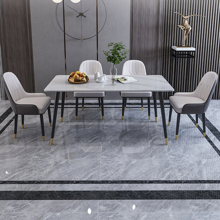 Modern 1/2/5/6/7 Pieces Dinette Set Rectangle Dining Table Set Clearhalo 'Dining Room Sets' 'Dining Tables & Seating' 'dining_room_set' 'furn' 'furn_dining_room_set' 'Furniture' 'furniture_dining_room_set' 'Kitchen & Dining Furniture' 4730885