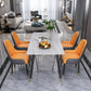 Modern 1/2/5/6/7 Pieces Dinette Set Rectangle Dining Table Set Clearhalo 'Dining Room Sets' 'Dining Tables & Seating' 'dining_room_set' 'furn' 'furn_dining_room_set' 'Furniture' 'furniture_dining_room_set' 'Kitchen & Dining Furniture' 4730886