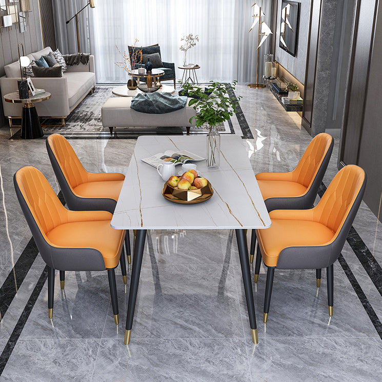 Modern 1/2/5/6/7 Pieces Dinette Set Rectangle Dining Table Set Clearhalo 'Dining Room Sets' 'Dining Tables & Seating' 'dining_room_set' 'furn' 'furn_dining_room_set' 'Furniture' 'furniture_dining_room_set' 'Kitchen & Dining Furniture' 4730886
