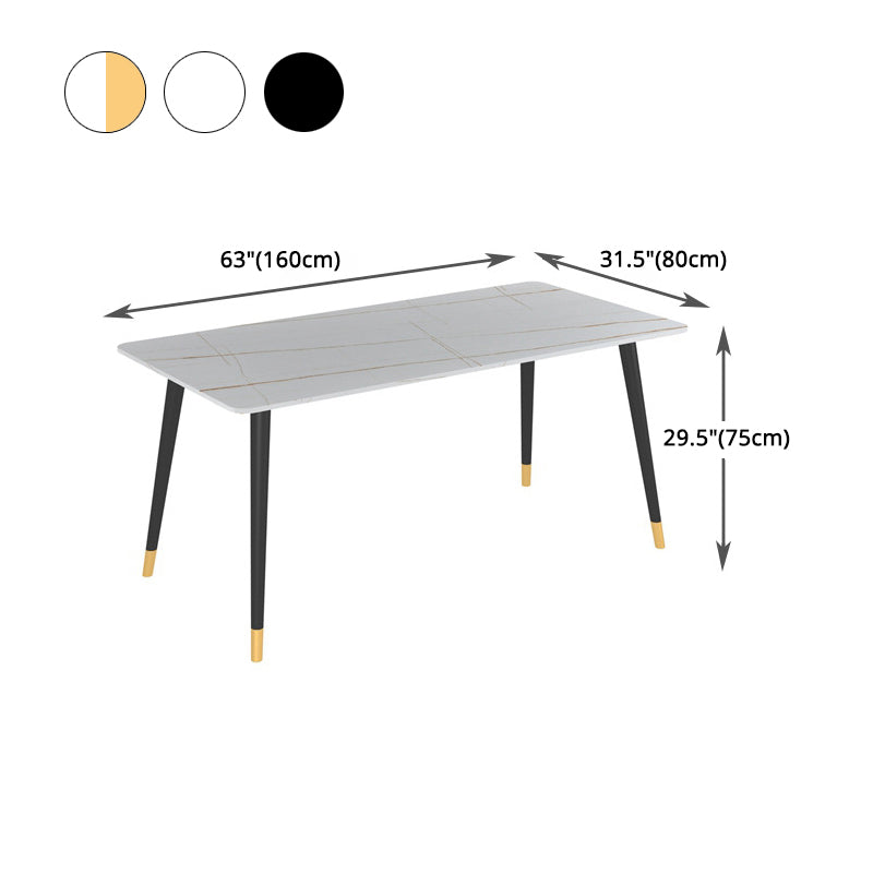 Modern 1/2/5/6/7 Pieces Dinette Set Rectangle Dining Table Set Clearhalo 'Dining Room Sets' 'Dining Tables & Seating' 'dining_room_set' 'furn' 'furn_dining_room_set' 'Furniture' 'furniture_dining_room_set' 'Kitchen & Dining Furniture' 4730890