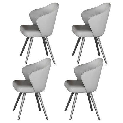1/3/4/5/7/8 Pieces Dining Chairs Set White Rectangle Shape Sintered Stone Dining Table Set 4 Grey Chairs Clearhalo 'Dining Room Sets' 'Dining Tables & Seating' 'dining_room_set' 'furn' 'furn_dining_room_set' 'Furniture' 'furniture_dining_room_set' 'Kitchen & Dining Furniture' 4730896