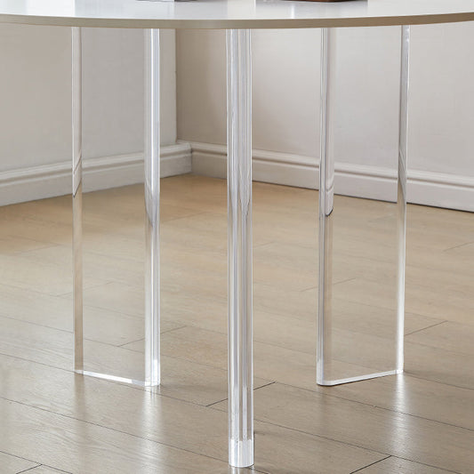 Modern 1/2/3 Pieces Dining Set Round Stone Dining Table for Dining Room Clearhalo 'Dining Room Sets' 'Dining Tables & Seating' 'dining_room_set' 'furn' 'furn_dining_room_set' 'Furniture' 'furniture_dining_room_set' 'Kitchen & Dining Furniture' 4730921