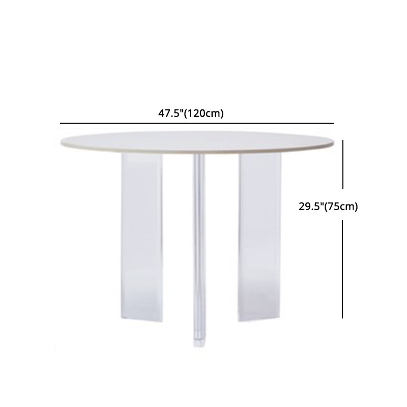 Modern 1/2/3 Pieces Dining Set Round Stone Dining Table for Dining Room Clearhalo 'Dining Room Sets' 'Dining Tables & Seating' 'dining_room_set' 'furn' 'furn_dining_room_set' 'Furniture' 'furniture_dining_room_set' 'Kitchen & Dining Furniture' 4730928