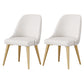 Glam 1/2/5/7 Pieces Dining Furniture Set Rectangle Dining Table Set 2 White Chairs Clearhalo 'Dining Room Sets' 'Dining Tables & Seating' 'dining_room_set' 'furn' 'furn_dining_room_set' 'Furniture' 'furniture_dining_room_set' 'Kitchen & Dining Furniture' 4730953