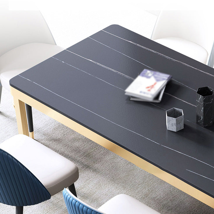 Glam 1/2/5/7 Pieces Dining Furniture Set Rectangle Dining Table Set Clearhalo 'Dining Room Sets' 'Dining Tables & Seating' 'dining_room_set' 'furn' 'furn_dining_room_set' 'Furniture' 'furniture_dining_room_set' 'Kitchen & Dining Furniture' 4730960