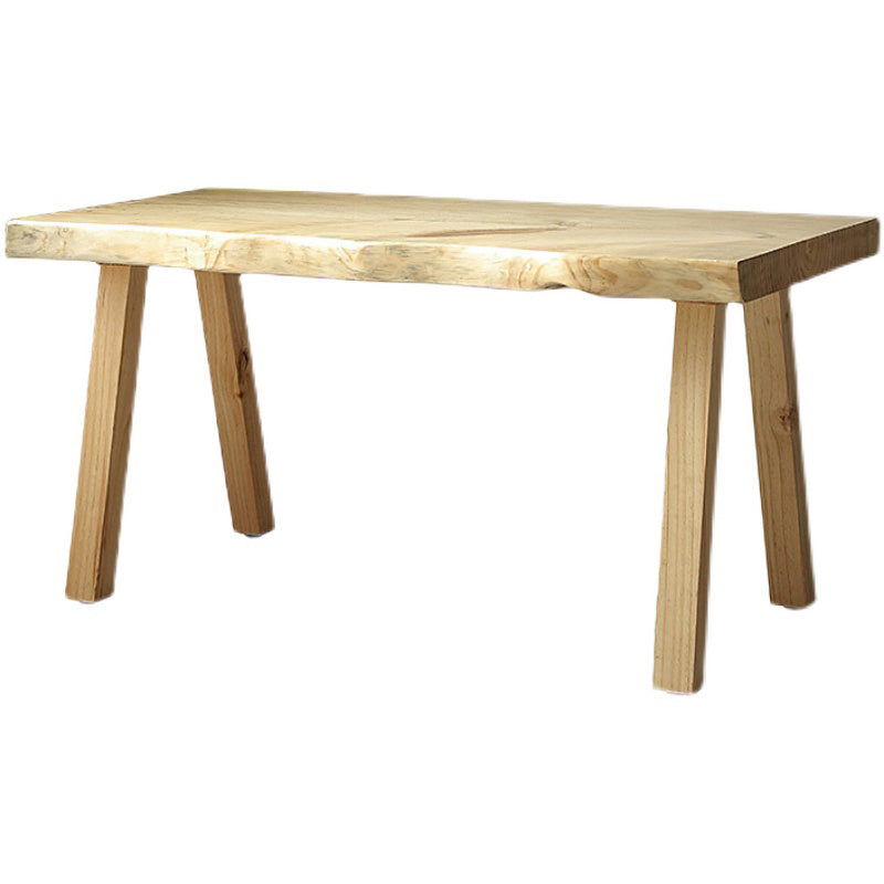 Modern 1/2/5 Pieces Rectangle Dining Set Solid Wood Dining Table with Chairs Wood 79"L x 30"W Clearhalo 'Dining Room Sets' 'Dining Tables & Seating' 'dining_room_set' 'furn' 'furn_dining_room_set' 'Furniture' 'furniture_dining_room_set' 'Kitchen & Dining Furniture' 4731026