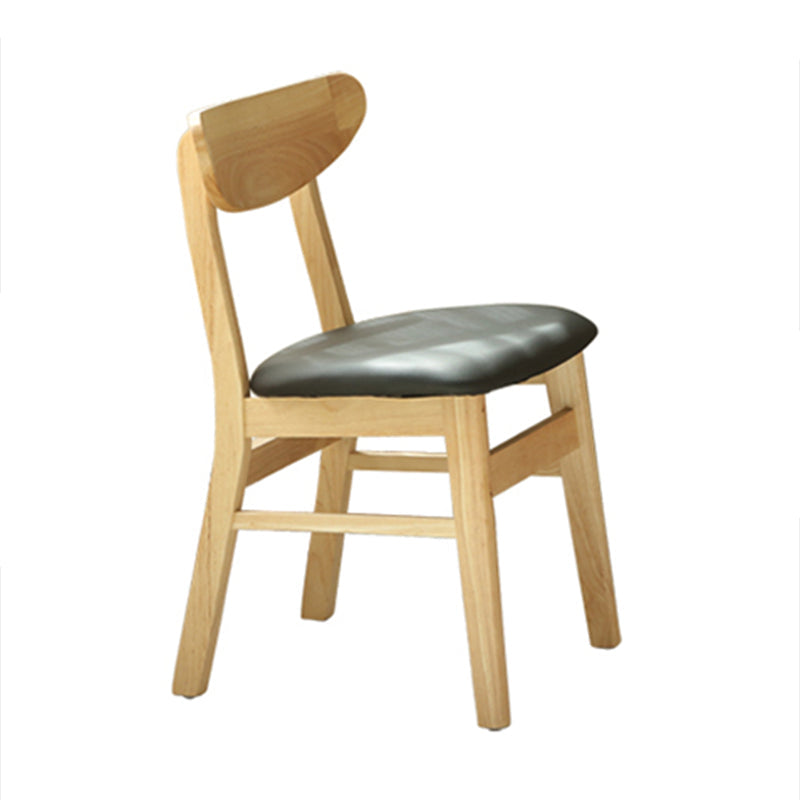 Modern 1/2/5 Pieces Rectangle Dining Set Solid Wood Dining Table with Chairs Clearhalo 'Dining Room Sets' 'Dining Tables & Seating' 'dining_room_set' 'furn' 'furn_dining_room_set' 'Furniture' 'furniture_dining_room_set' 'Kitchen & Dining Furniture' 4731031