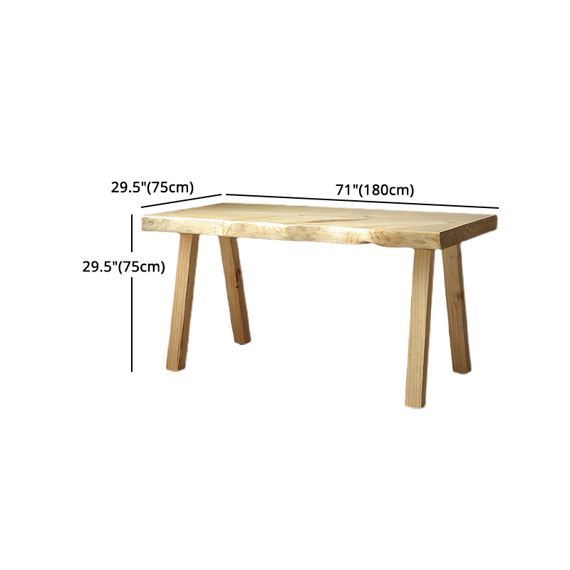 Modern 1/2/5 Pieces Rectangle Dining Set Solid Wood Dining Table with Chairs Clearhalo 'Dining Room Sets' 'Dining Tables & Seating' 'dining_room_set' 'furn' 'furn_dining_room_set' 'Furniture' 'furniture_dining_room_set' 'Kitchen & Dining Furniture' 4731042