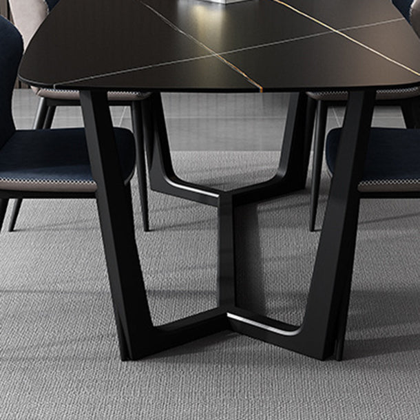 Glam 1/2/5/7 Pieces Dining Furniture Set Rectangle Dining Room Table Set Clearhalo 'Dining Room Sets' 'Dining Tables & Seating' 'dining_room_set' 'furn' 'furn_dining_room_set' 'Furniture' 'furniture_dining_room_set' 'Kitchen & Dining Furniture' 4731055