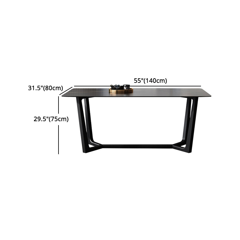 Glam 1/2/5/7 Pieces Dining Furniture Set Rectangle Dining Room Table Set Clearhalo 'Dining Room Sets' 'Dining Tables & Seating' 'dining_room_set' 'furn' 'furn_dining_room_set' 'Furniture' 'furniture_dining_room_set' 'Kitchen & Dining Furniture' 4731058