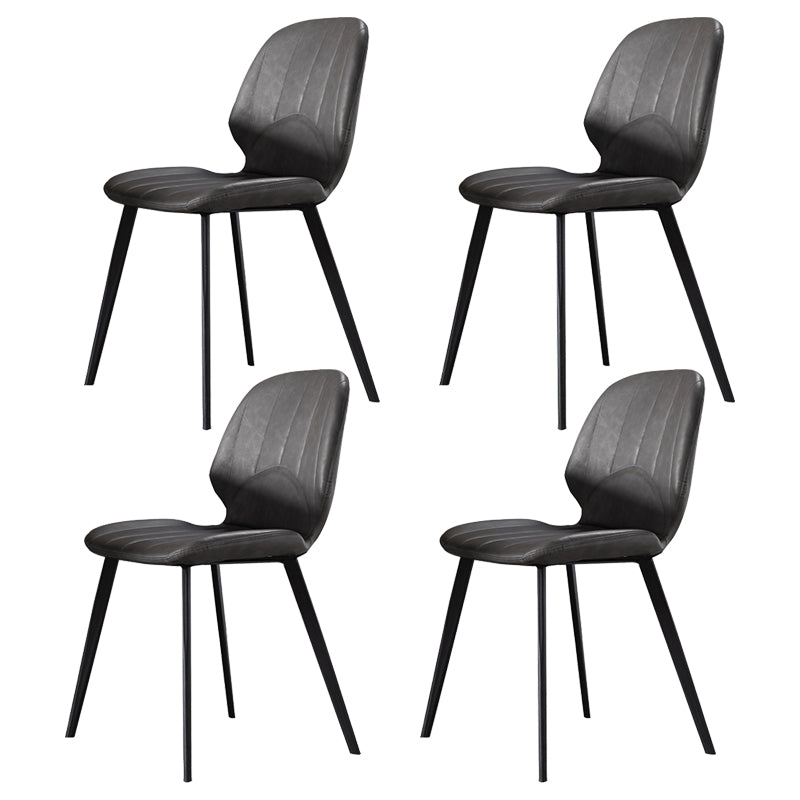 Modern 1/4/5/7 Pieces Dinette Set with Black Sintered Stone Top Rectangle Dining Table Set 4 Black Chairs Clearhalo 'Dining Room Sets' 'Dining Tables & Seating' 'dining_room_set' 'furn' 'furn_dining_room_set' 'Furniture' 'furniture_dining_room_set' 'Kitchen & Dining Furniture' 4731063