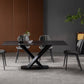 Modern 1/4/5/7 Pieces Dinette Set with Black Sintered Stone Top Rectangle Dining Table Set Clearhalo 'Dining Room Sets' 'Dining Tables & Seating' 'dining_room_set' 'furn' 'furn_dining_room_set' 'Furniture' 'furniture_dining_room_set' 'Kitchen & Dining Furniture' 4731064