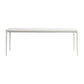 Rectangle Dining Table White Stone Top Table with 4 Legs Base Clearhalo 'Dining Tables & Seating' 'Dining Tables' 'dining_table' 'Furniture' 'furniture_dining_table' 'Kitchen & Dining Furniture' 'kitchen' 'kitchen_dining_table' 4731097
