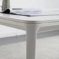 Rectangle Dining Table White Stone Top Table with 4 Legs Base Clearhalo 'Dining Tables & Seating' 'Dining Tables' 'dining_table' 'Furniture' 'furniture_dining_table' 'Kitchen & Dining Furniture' 'kitchen' 'kitchen_dining_table' 4731099